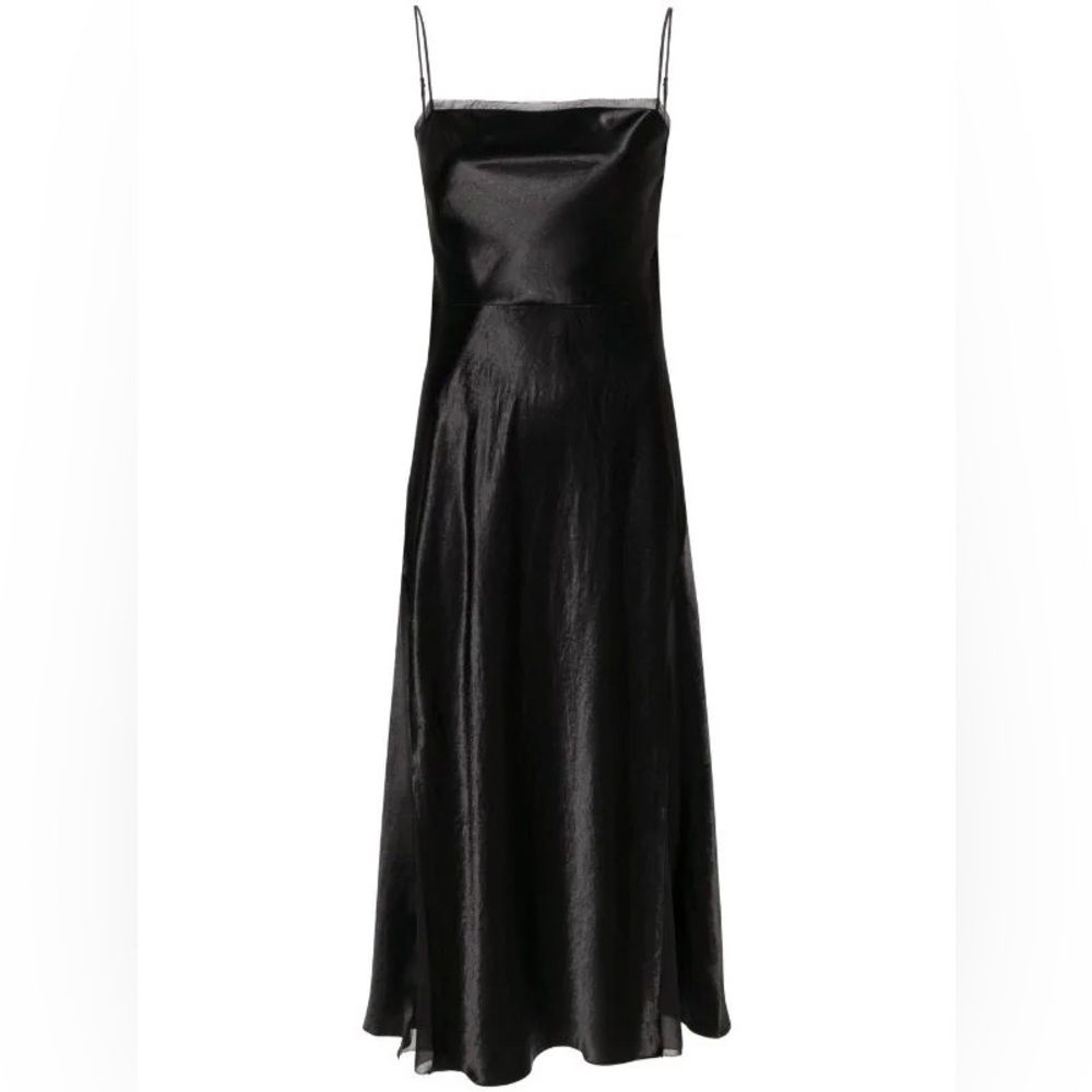 Vince Sheer-Paneled Slip Dress Slip Dress - 0 - Picture 3 of 6